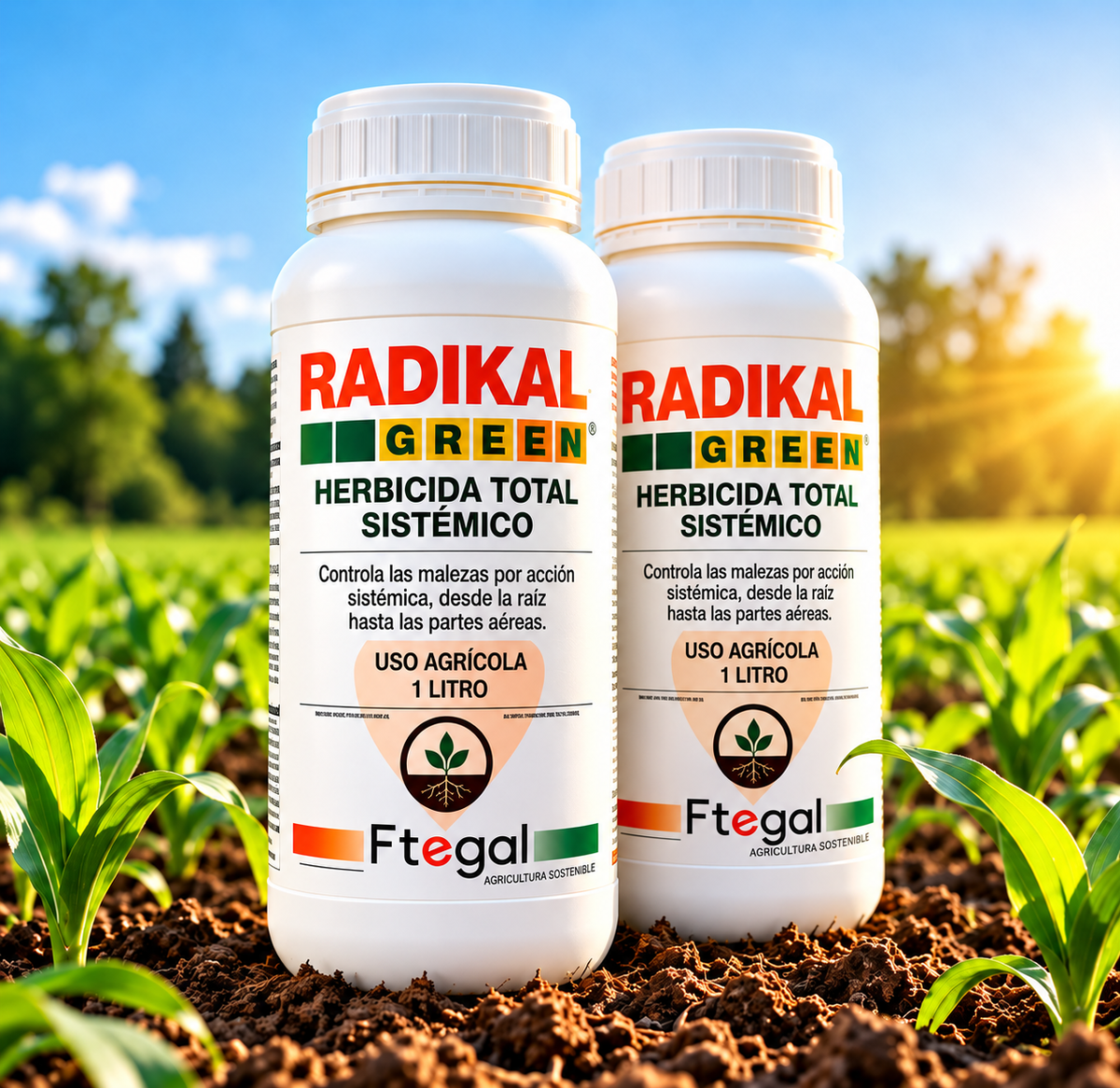 Radikal Green – Herbicide systémique – Lot de 2 flacons
