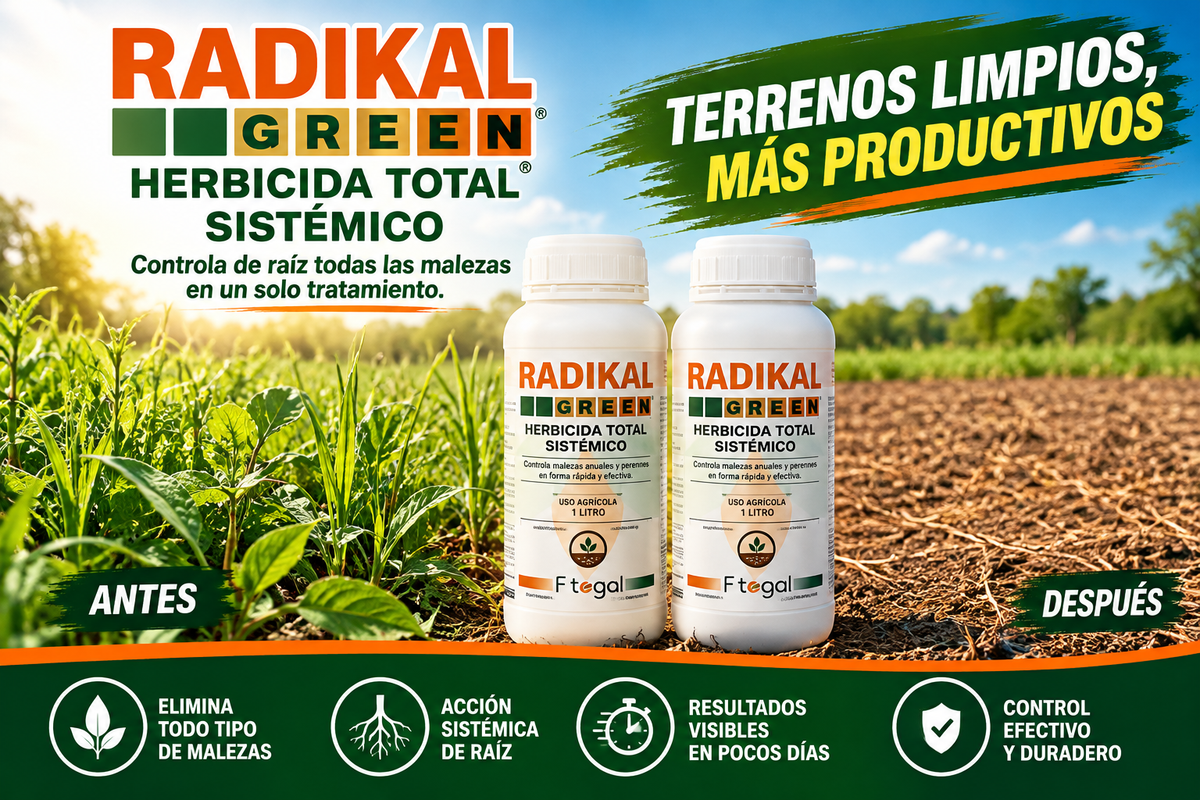 Radikal Green – Herbicide systémique – Lot de 2 flacons