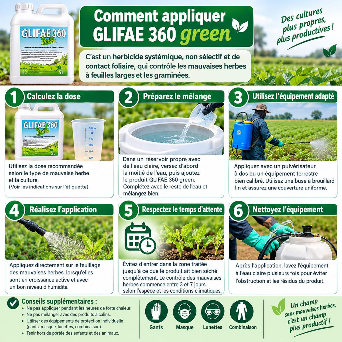 GLIFAE 36 Green – Herbicide systémique 5L