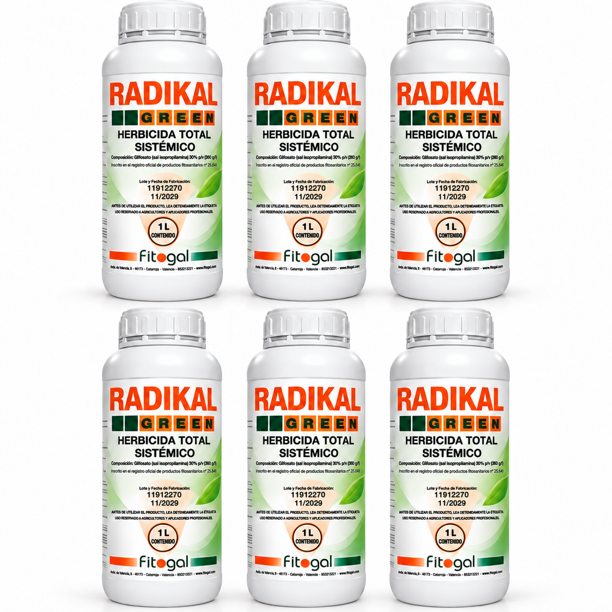 Radikal Désherbant Herbicide systémique 6X 1 L