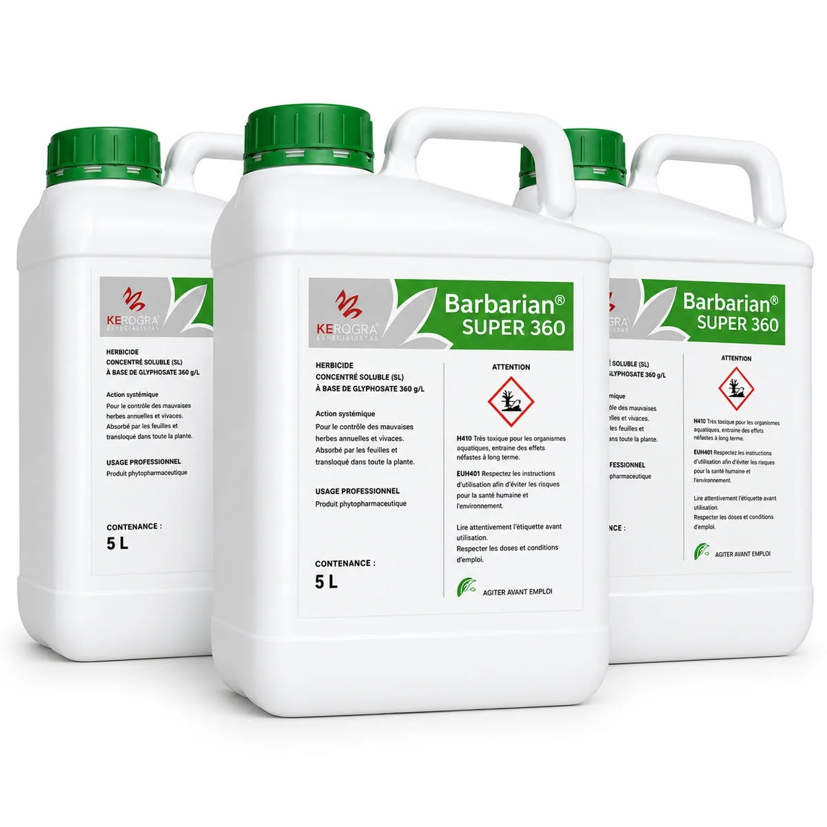 Barbarian Super 360 – Herbicide concentré soluble – Bidon 3X5L