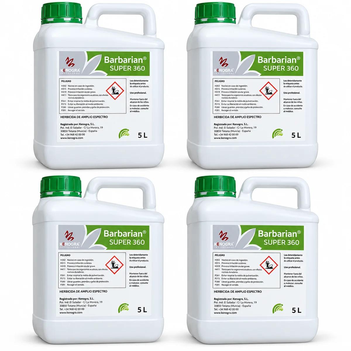 Barbarian Super 360 Herbicide systémique – 4 × 5 L (20 L)